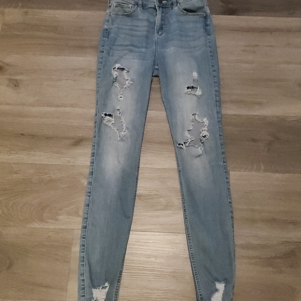 Hollister Curvy High-Rise Super Skinny Jeans Sz 7L
